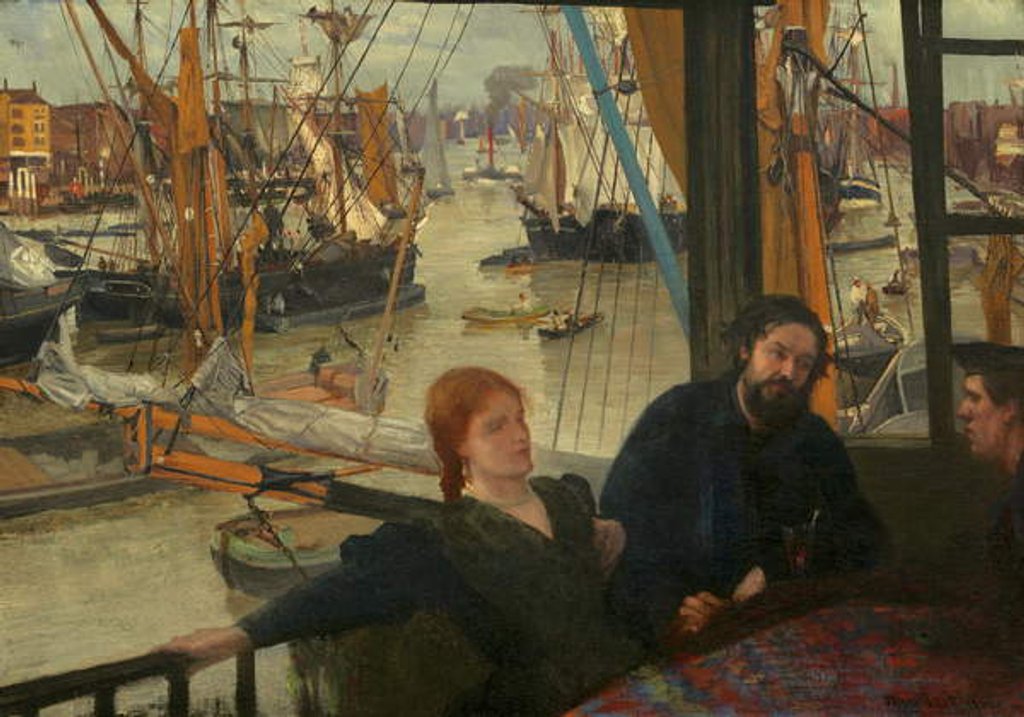 Detail of Wapping, 1860-64 by James Abbott McNeill Whistler