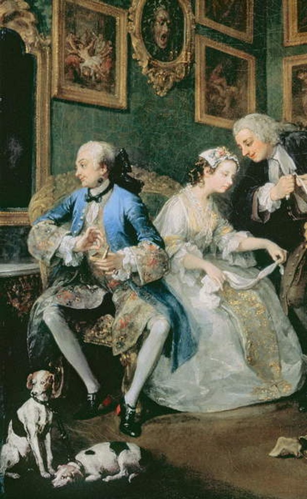 Detail of Marriage a la Mode: I - The Marriage Settlement, c.1743 by William Hogarth