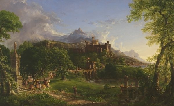 Detail of The Departure, 1837 by Thomas Cole