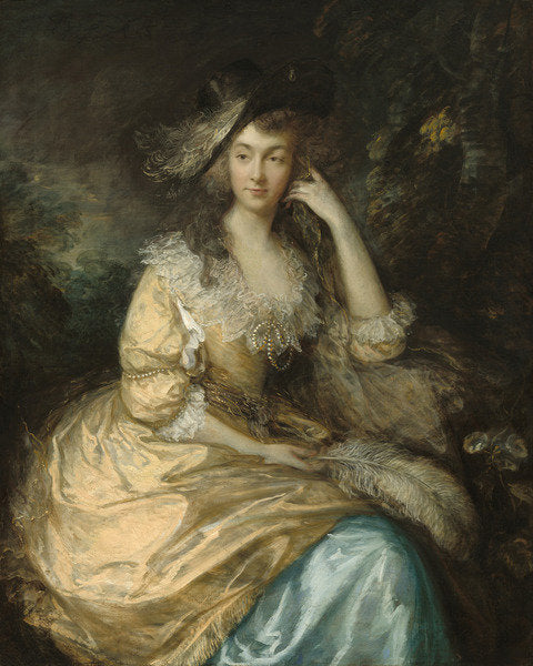 Detail of Frances Susanna, Lady de Dunstanville, c.1786 by Thomas Gainsborough