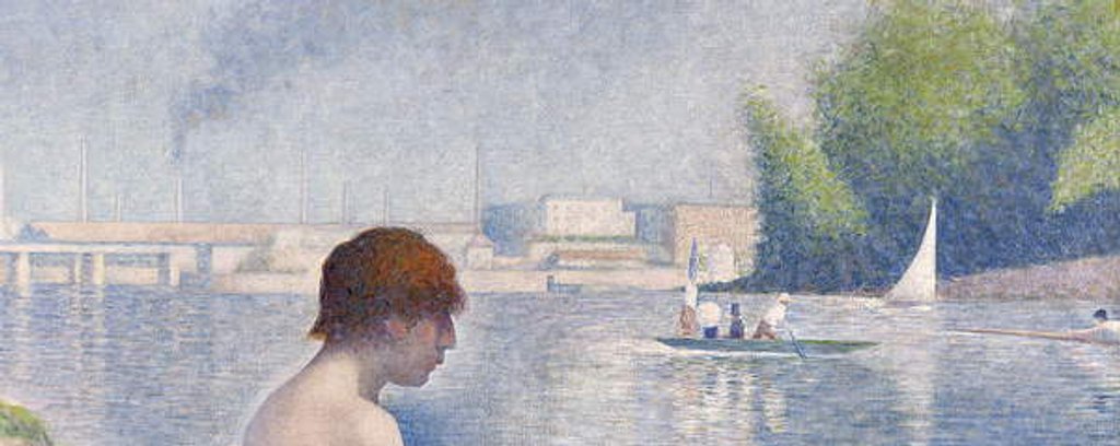 Detail of Bathers at Asnières, 1884 by Georges Pierre Seurat