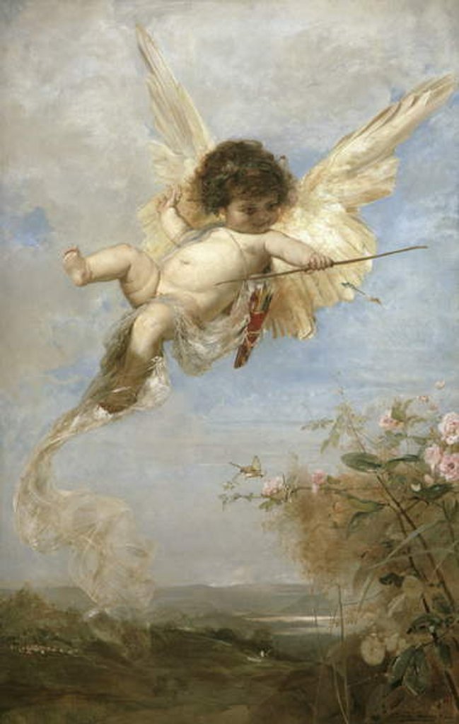 Detail of Cupid, 1878 by Julius Kronberg