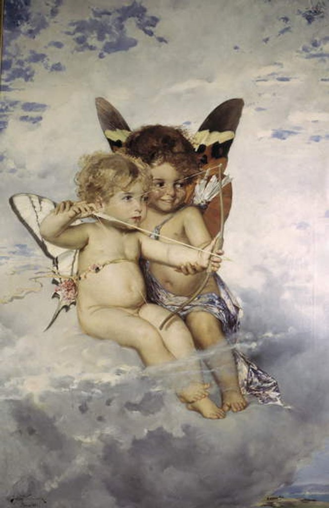 Detail of Cupids, 1881 by Julius Kronberg