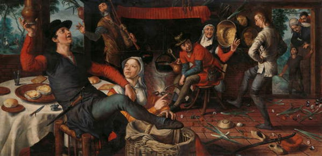 Detail of The Egg Dance, 1552 by Pieter (1507/08-75) Aertsen