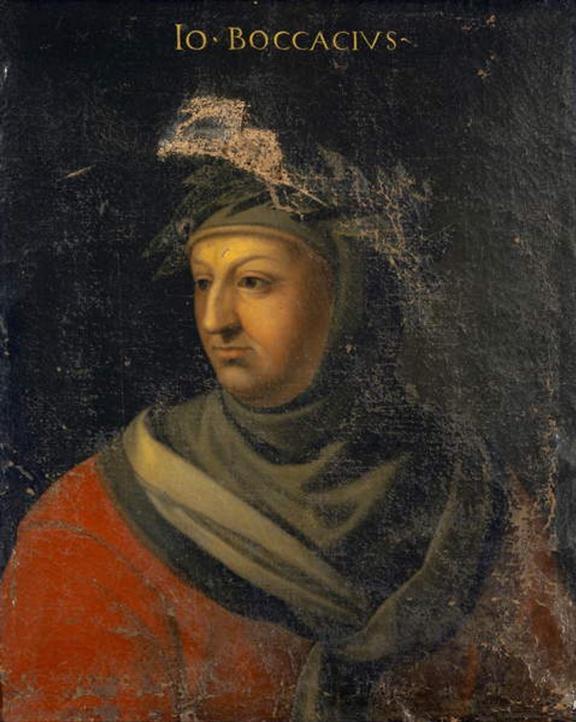 Detail of Portrait of Giovanni Boccaccio, c.1560 by Cristofano dell' (and workshop) Altissimo