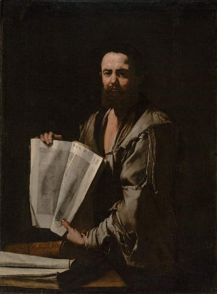 Detail of Euclid, c.1630-35 by Jusepe de Ribera