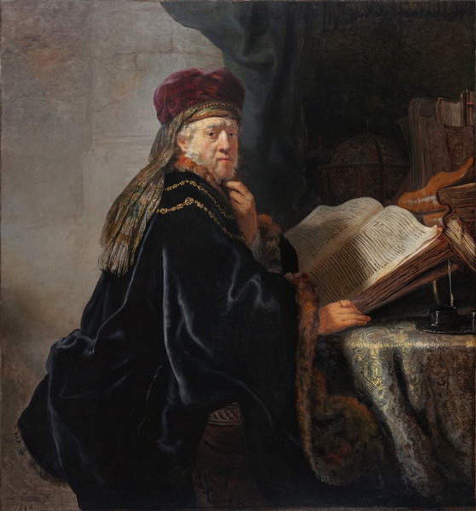 Detail of Scholar in His Study, 1634 by Rembrandt Harmensz. van Rijn