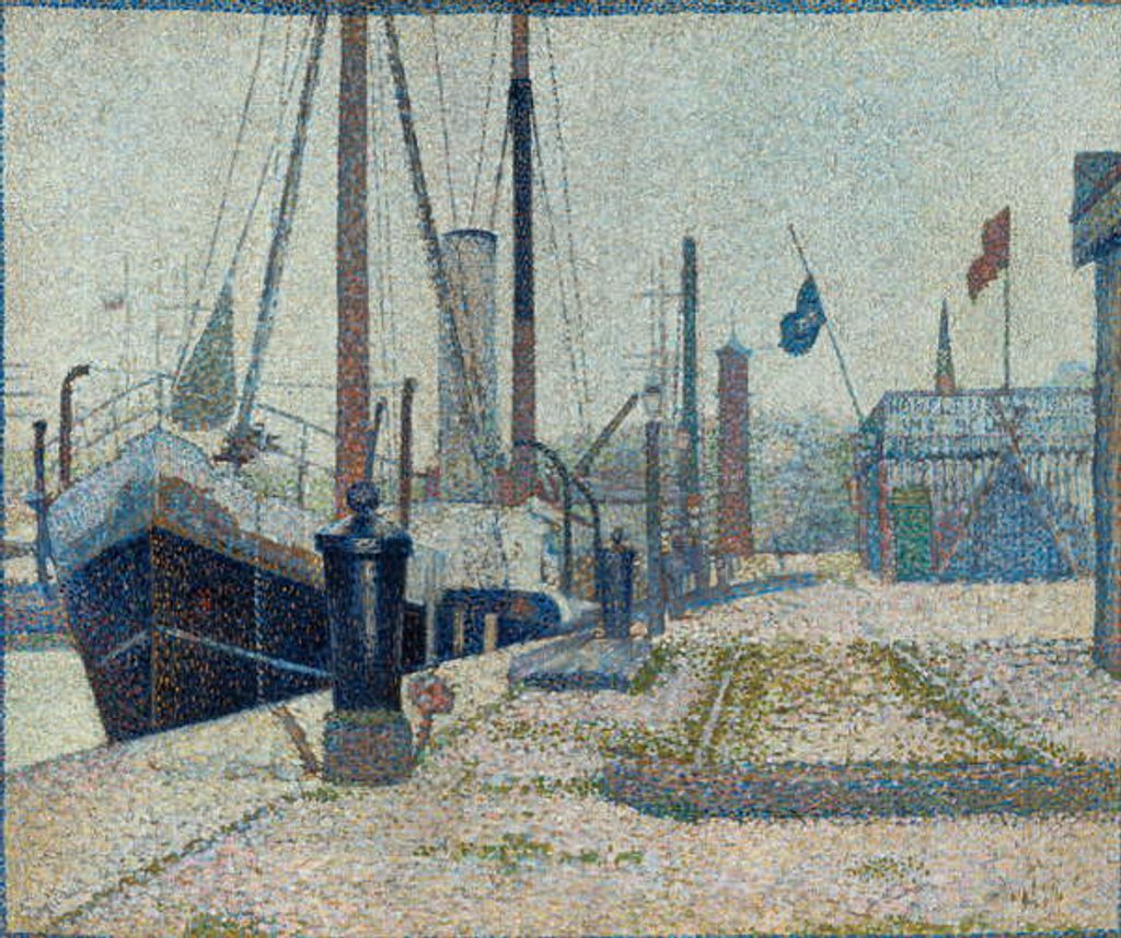 Detail of The 'Maria' at Honfleur, 1886 by Georges Pierre Seurat