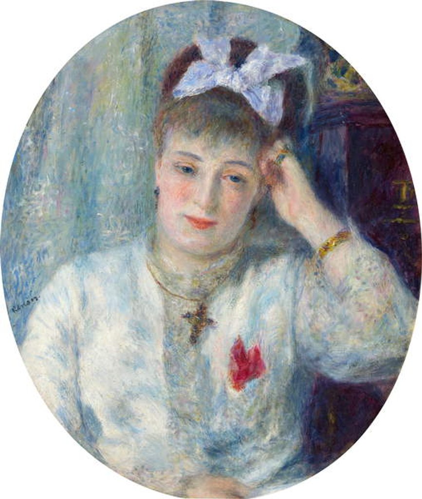 Detail of Marie Murer, 1877 by Pierre Auguste Renoir
