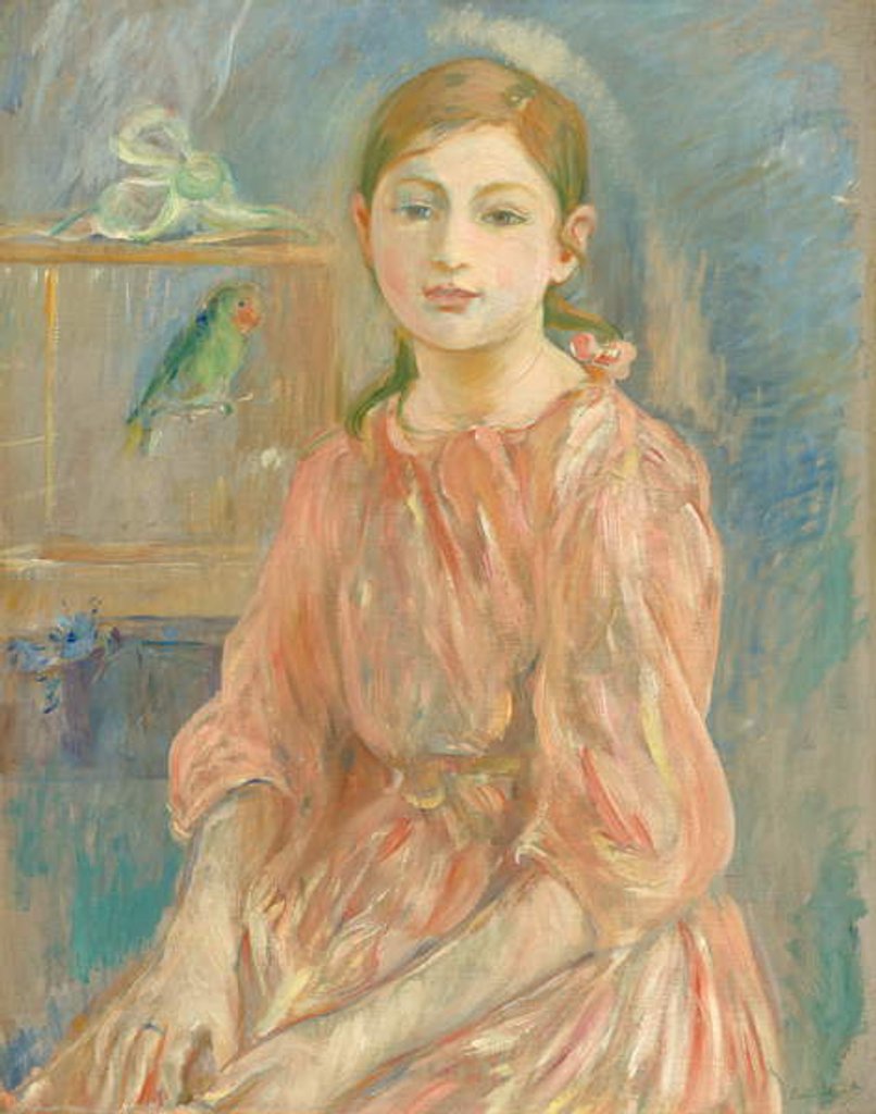 Detail of The Artist's Daughter with a Parakeet, 1890 by Berthe Morisot