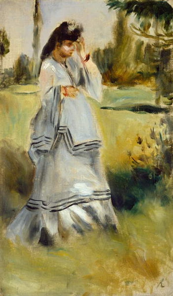 Detail of Woman in a Park, 1866 by Pierre Auguste Renoir