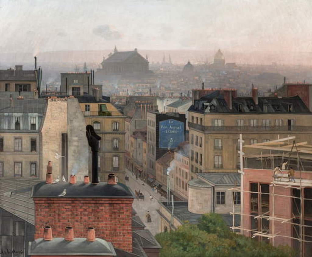 Detail of Paris Seen From Montmartre, 1887 by Antonin Chittussi