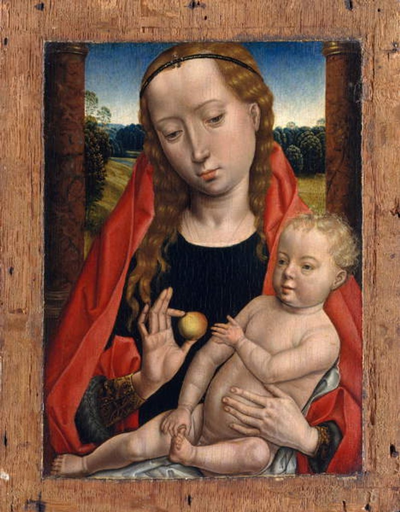 Detail of Virgin and Child by Hans (after) Memling