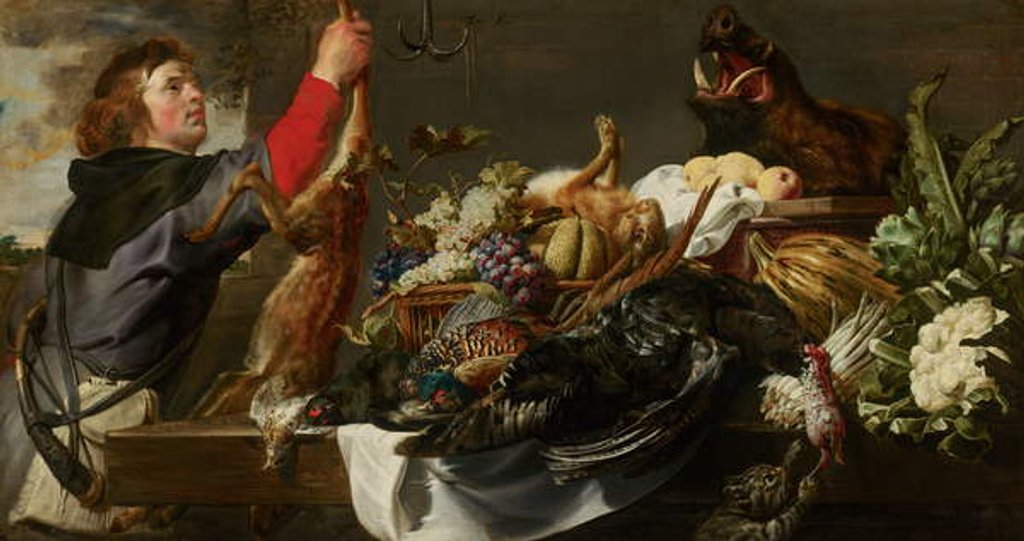 Detail of Still Life with Huntsman, c.1615 by Frans Snyders