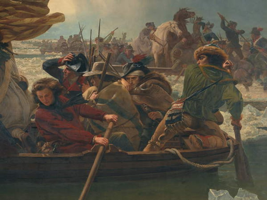 Detail of Washington Crossing the Delaware River, 25th December 1776, 1851 by Emanuel Gottlieb Leutze