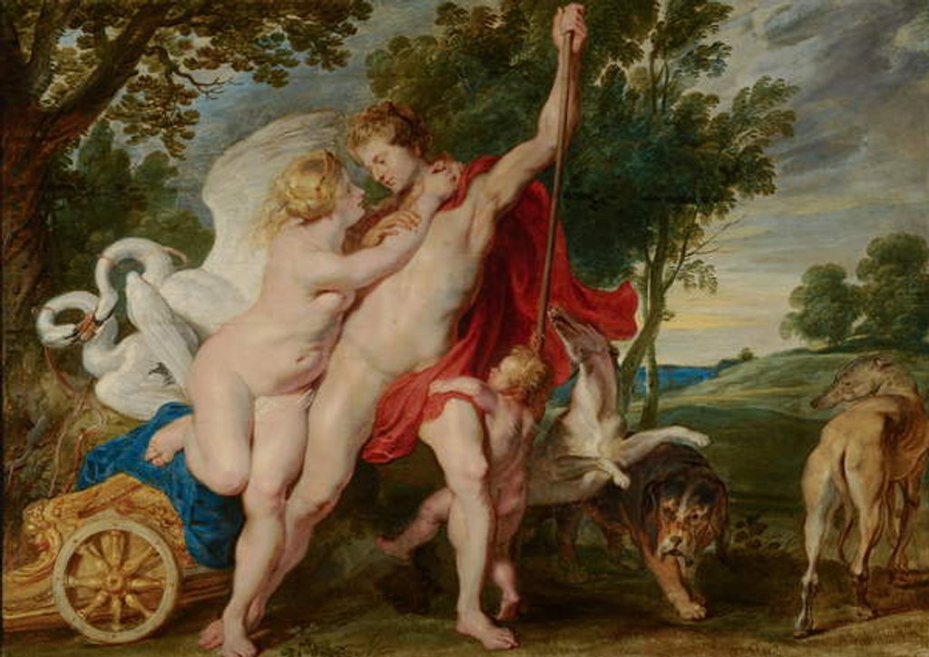 Detail of Venus Trying to Restrain Adonis from Departing for the Hunt, c.1600-1700 by Peter Paul Rubens