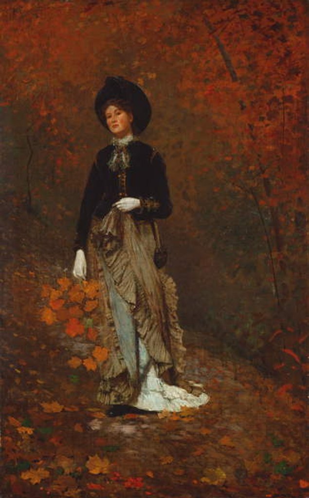 Detail of Autumn, 1877 by Winslow Homer