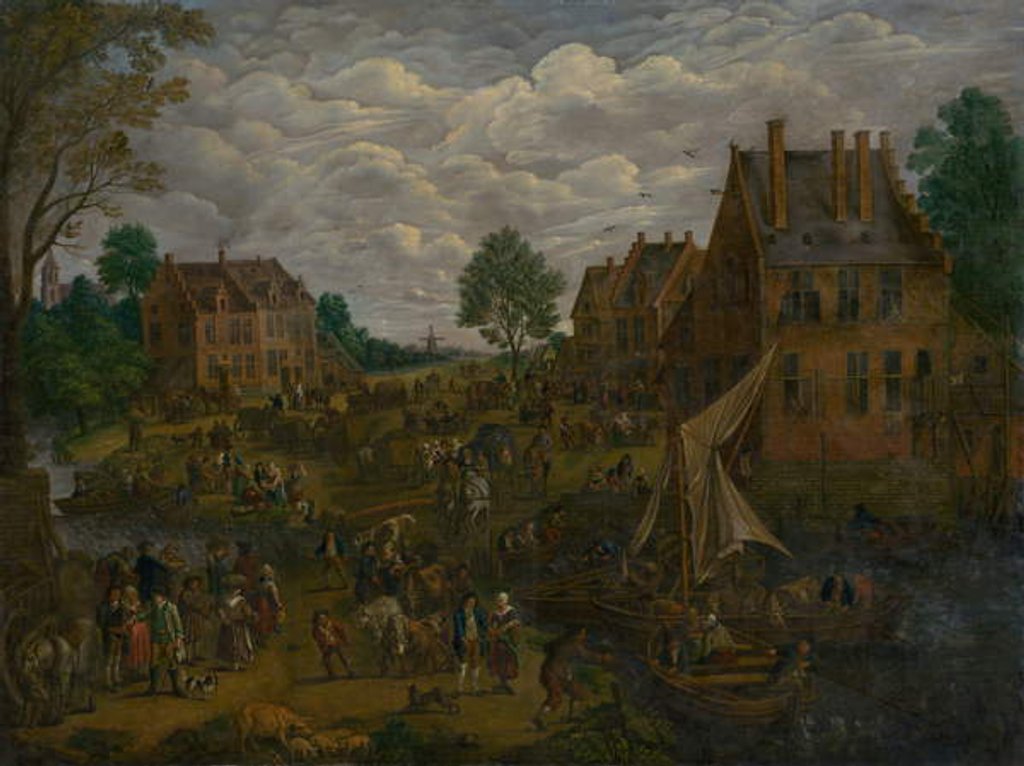 Detail of Dutch Fair, 1750-1800 by Jan the Elder (after) Brueghel