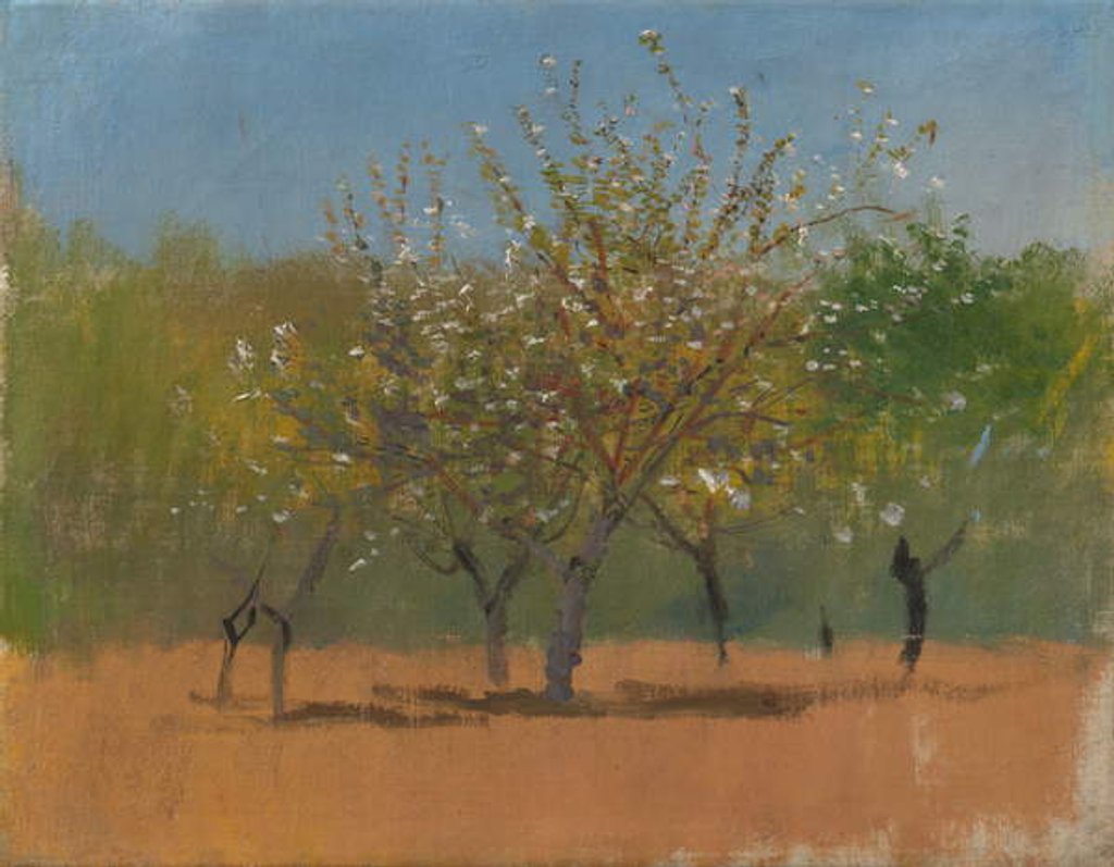 Detail of Trees in Blossom, c.1880-90 by Laszlo Mednyanszky