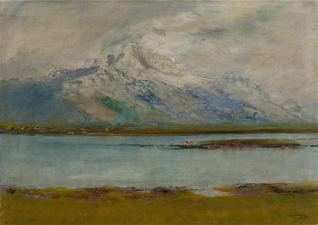 Detail of Tatra landscape, 1890-95 by Laszlo Mednyanszky