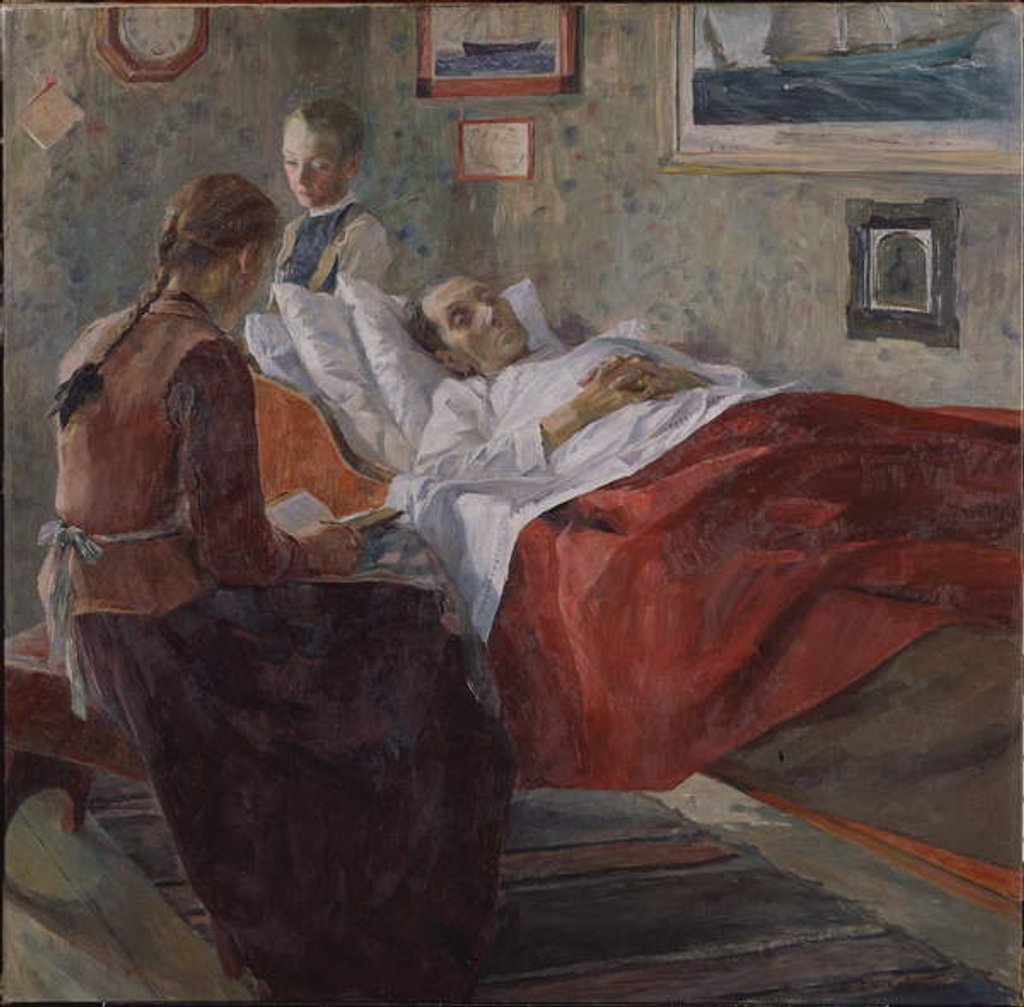 Detail of Resignation, 1895 by Carl Wilhelm Wilhelmson
