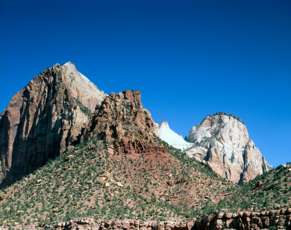 Rock towers at Zion National Park, Utah by Anonymous