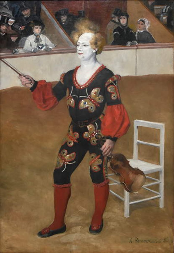 Detail of The Clown, 1868 by Pierre Auguste Renoir