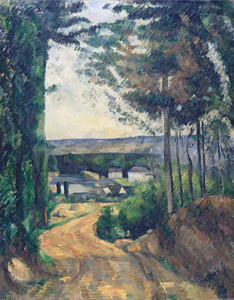 Detail of Road leading to the lake, 1880 by Paul Cezanne