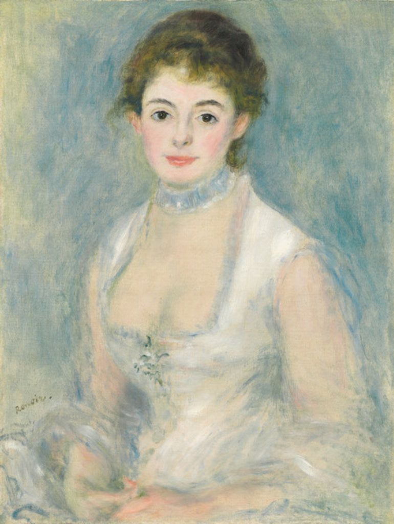 Detail of Madame Henriot by Pierre Auguste Renoir