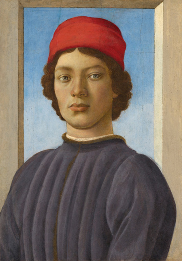 Detail of Portrait of a Youth by Filippino Lippi