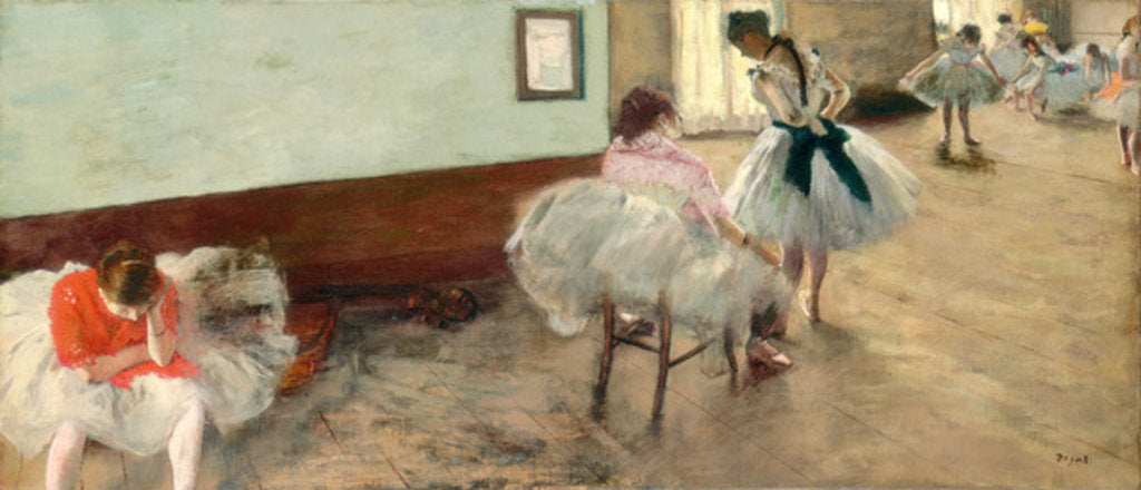 Detail of The Dance Lesson by Edgar Degas