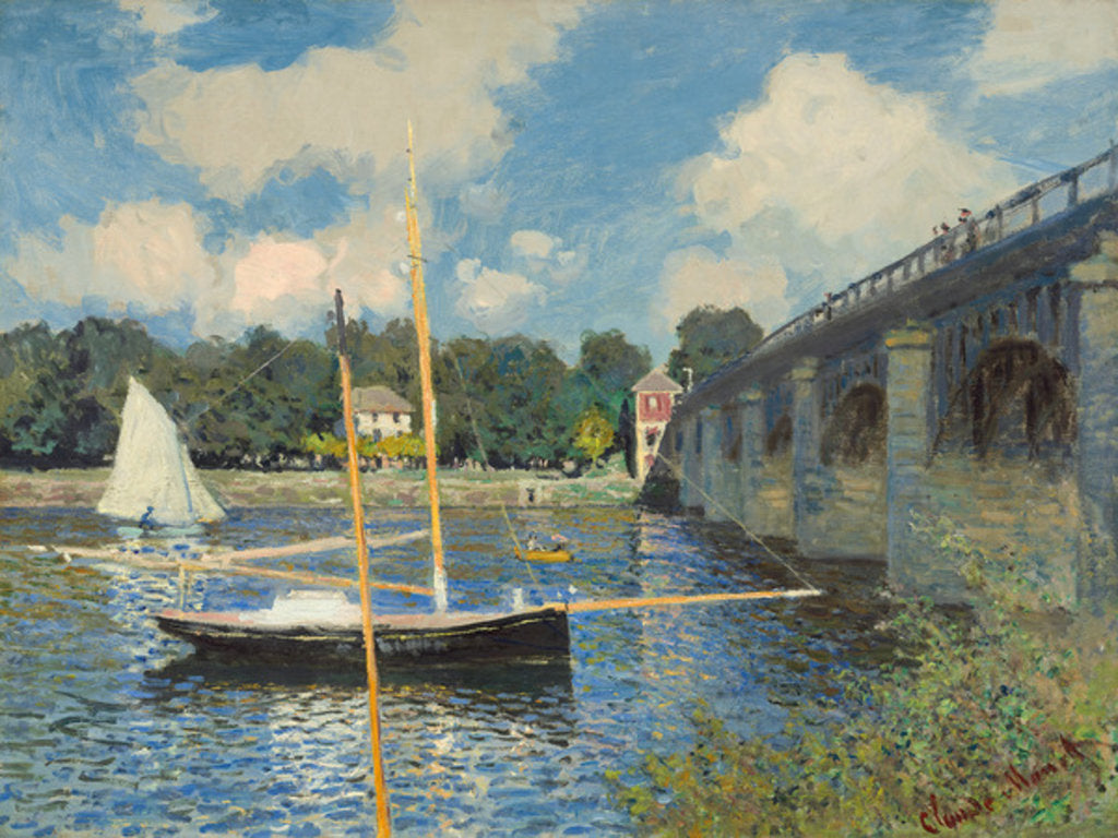 Detail of The Bridge at Argenteuil by Claude Monet