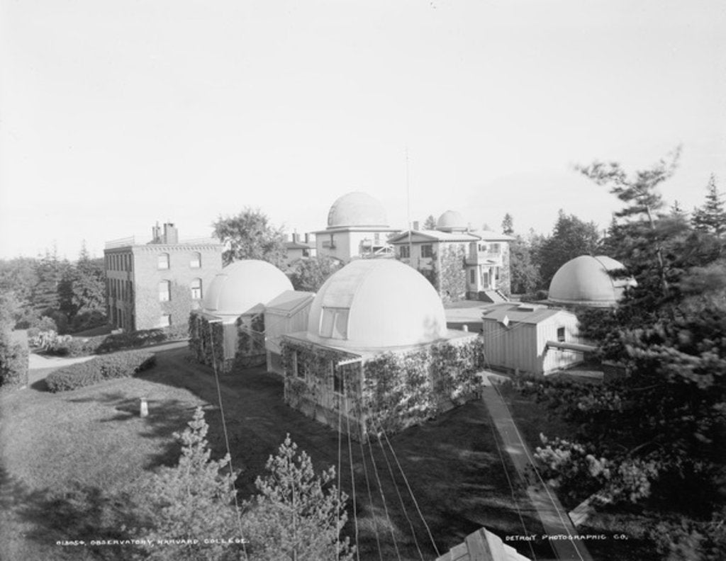 Detail of Observatory, Harvard College, c.1900 by Detroit Publishing Co.