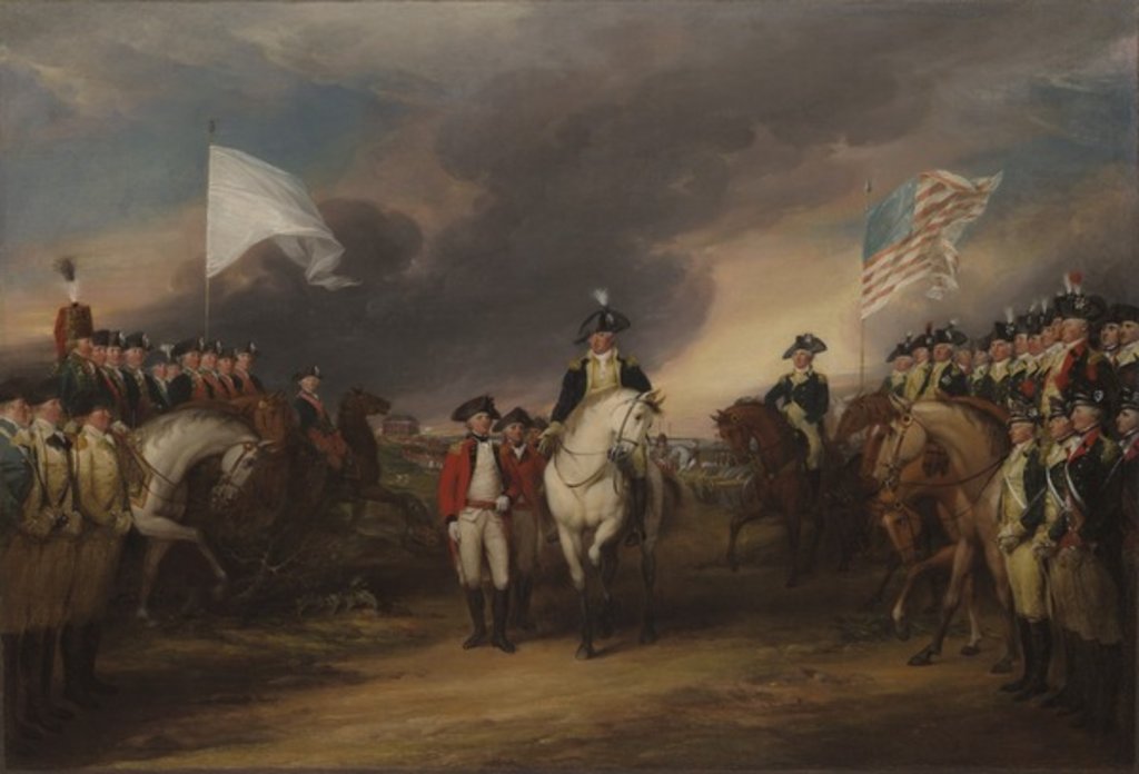 Detail of The Surrender of Lord Cornwallis at Yorktown, October 19, 1781, 1787-c.1828 by John Trumbull