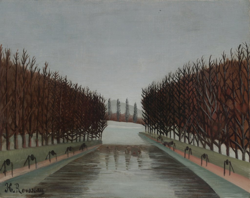 Detail of Le Canal by Henri J.F. Rousseau