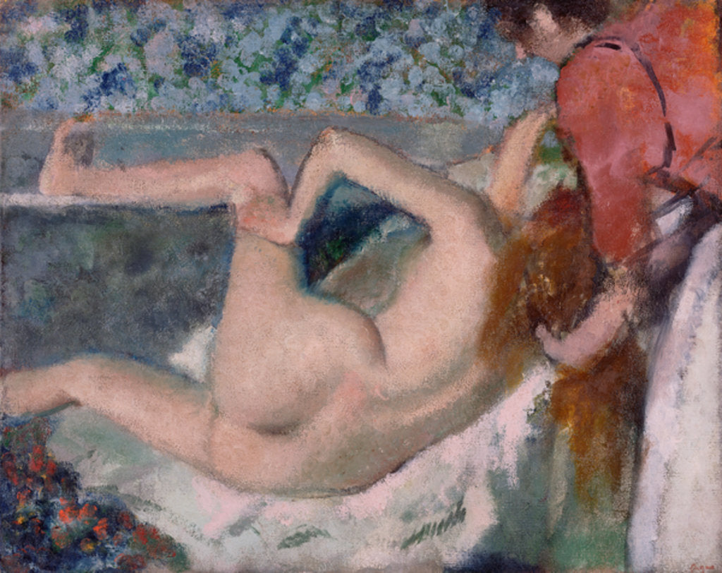 Detail of After the Bath, c.1895 by Edgar Degas