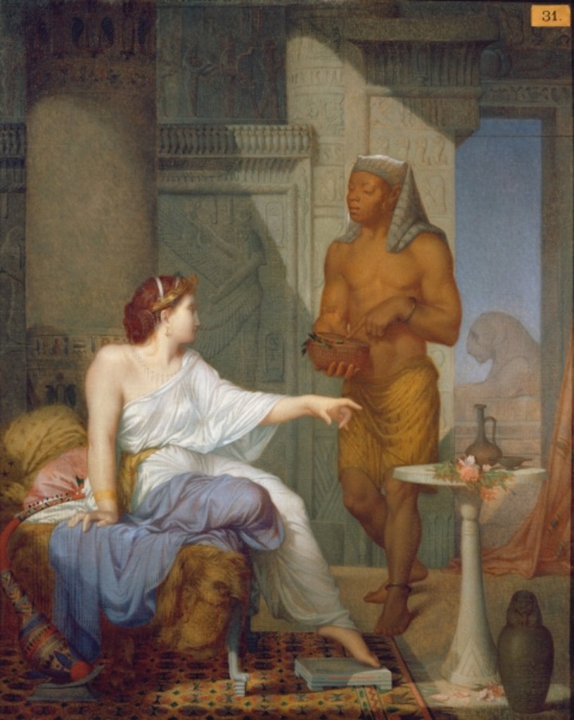 Detail of Cleopatra and her Slave by Henri Blaise Francois Dejussieu