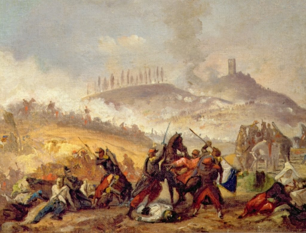 Detail of The Battle of Solferino by Italian School