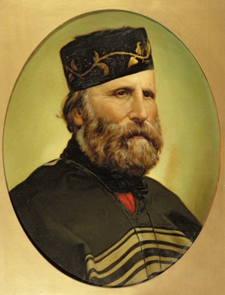Detail of Portrait of Giuseppe Garibaldi, c.1897 by Italian School