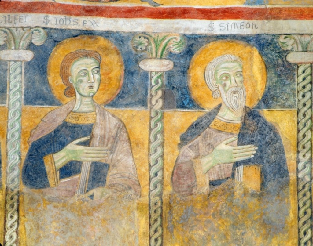 Detail of Detail of St. John the Evangelist and St. Simon by Italian School