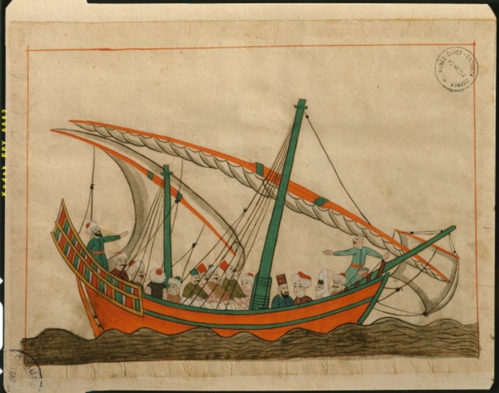 Detail of Miniature from the 'Memorie Turchesche' depicting a passenger carrying ship by Venetian School