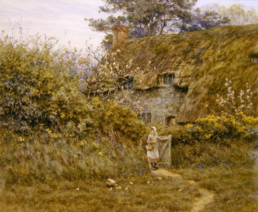 Detail of Springtime by Helen Allingham