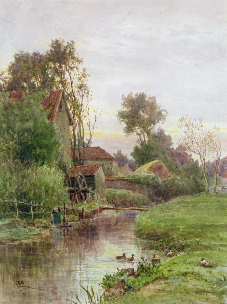 Detail of The Mill Stream by James George Bingley