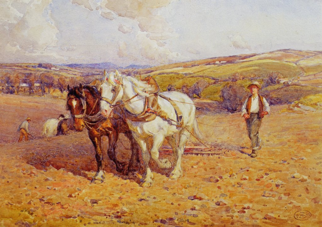 Detail of Ploughing by Joseph Harold Swanwick