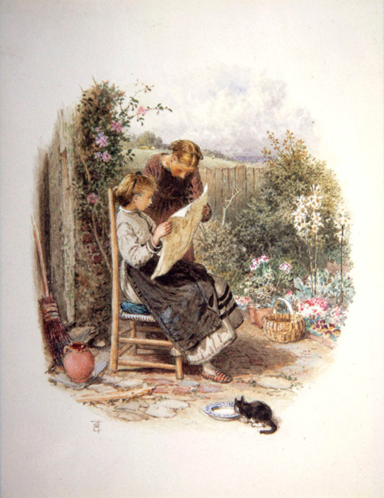 Detail of Morning News by Myles Birket Foster
