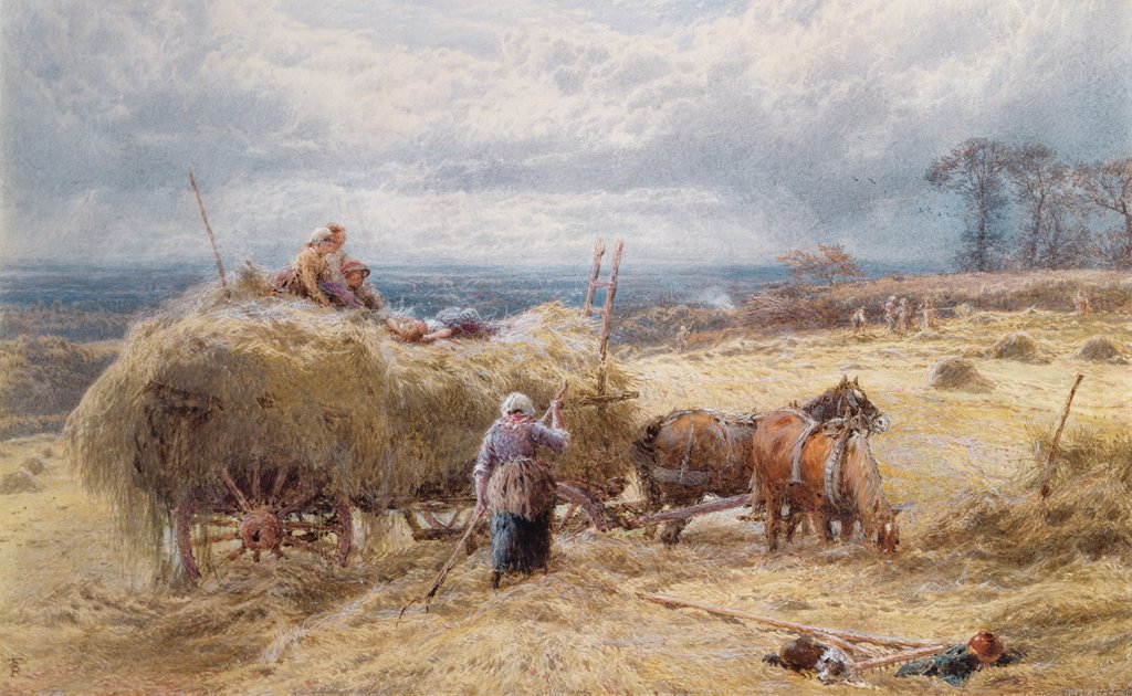 Detail of The Haywain by Myles Birket Foster