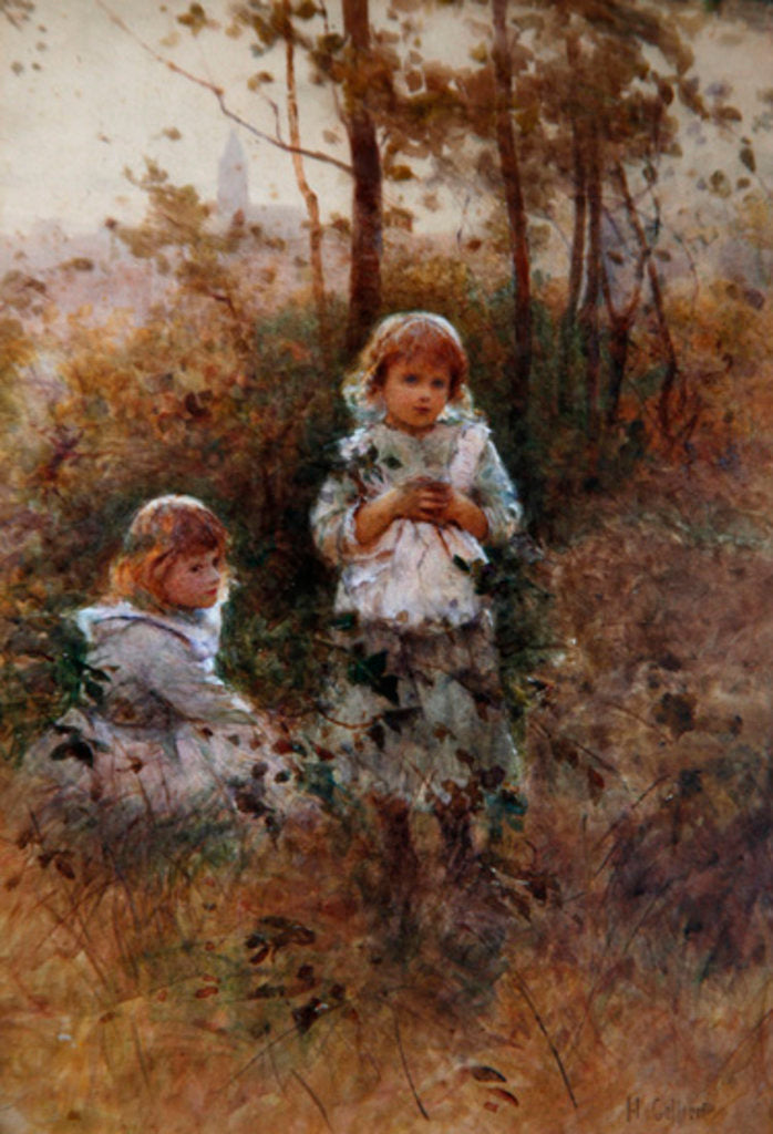 Detail of In the Woods by Hector Caffieri