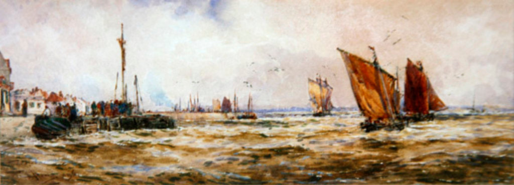 Detail of The Harbour, 1896 by Thomas Hardy