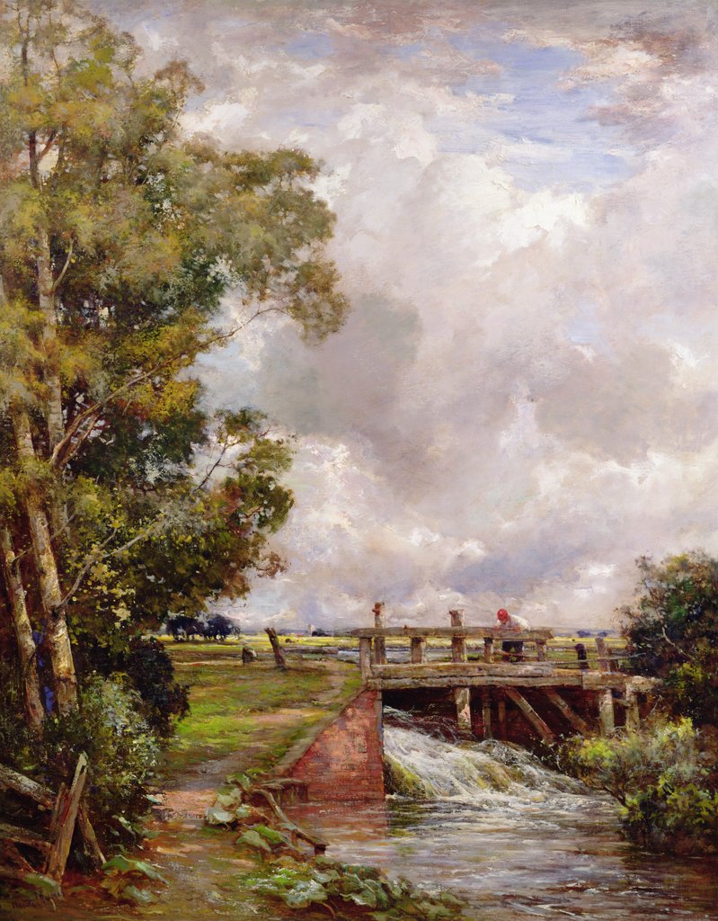 Detail of The Sluice by Claude Hayes