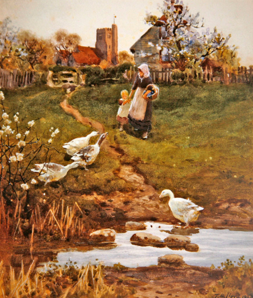 Detail of Returning Home, 1894 by Thomas James Lloyd